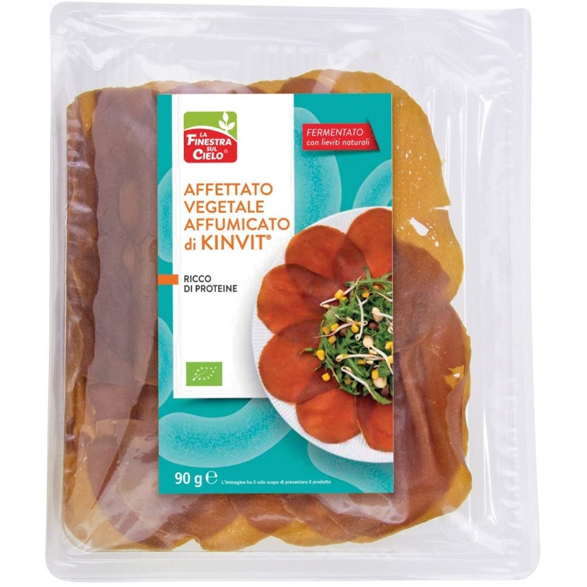 Affettato vegetale di kinvit affumicato
