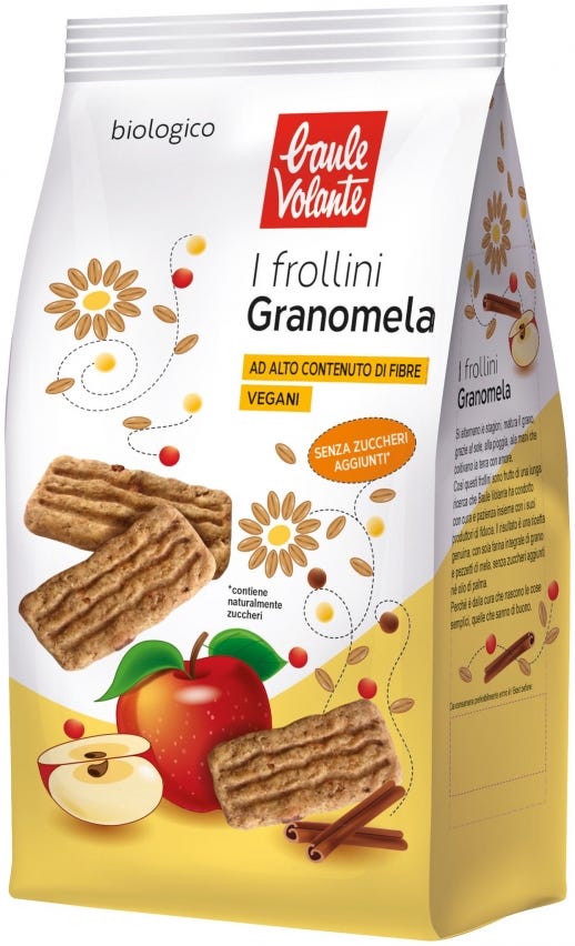 I Granomela biscotti integrali alla mela