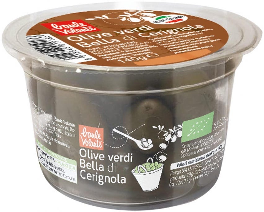 Olive verdi intere Bella di Cerignola