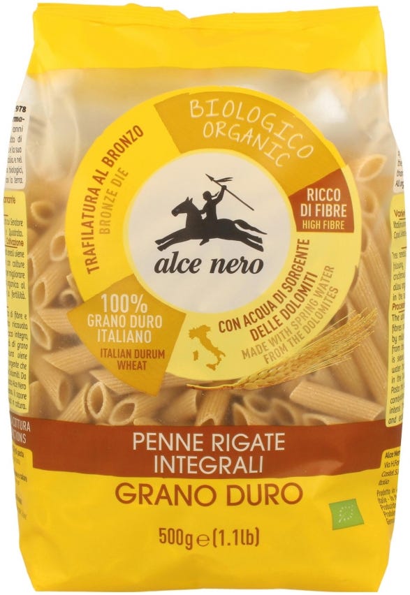 Penne rigate integrali