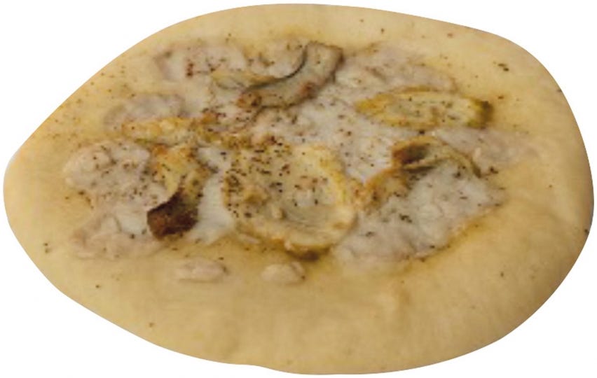 Pizzetta vegana con Mozzarisella®e carciofi
