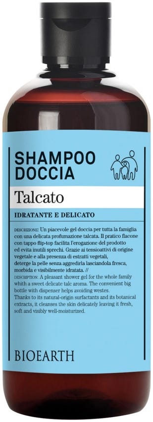 Shampoo doccia talcato idratante