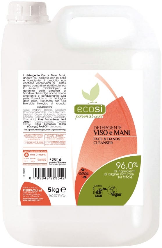 Ricarica detergente viso e mani