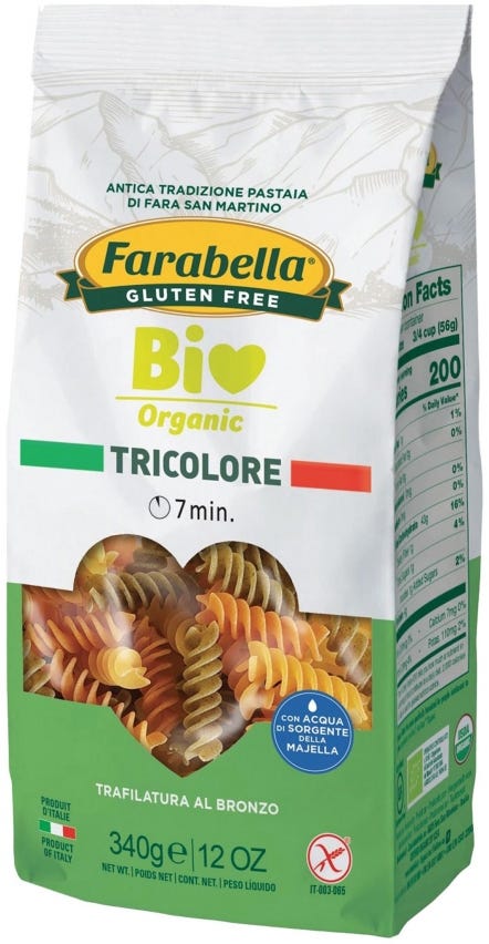 Fusilli tricolore
