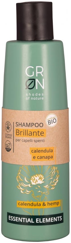 Shampoo effetto brillante calendula e canapa Essential Elements