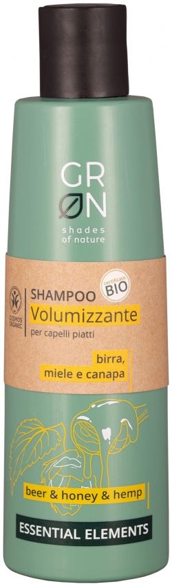 Shampoo volumizzante birra miele canapa Essential Elements