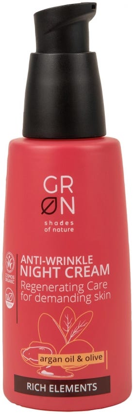 Crema notte rigenerante olio di argan e oliva Rich Elements