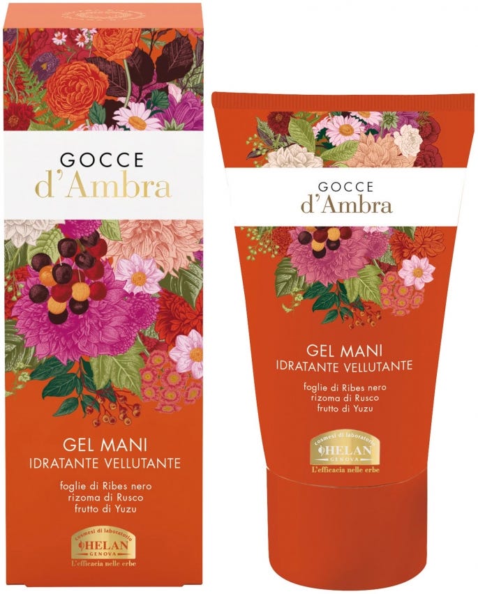 Gel mani idratante vellutante Gocce d’ambra