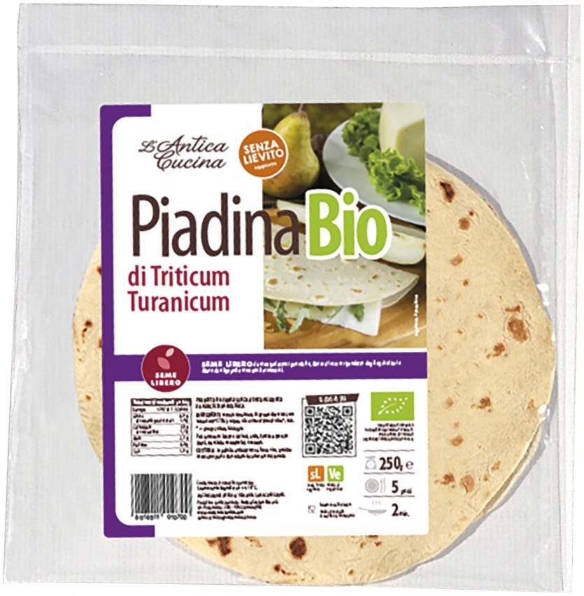 Piadina di grano Turanicum