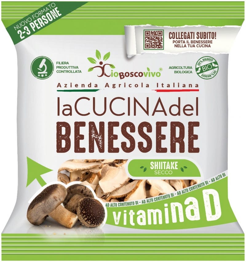 Funghi shiitake essiccati