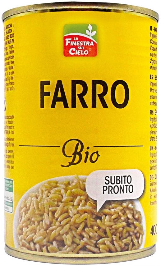 Farro pronto da servire