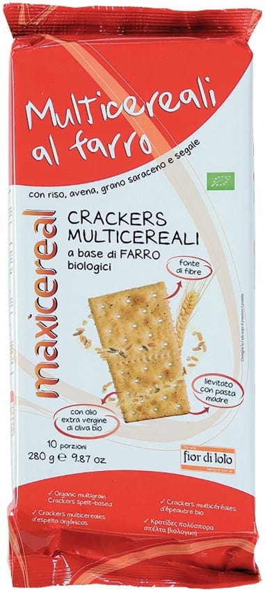 Crackers multicereali al farro