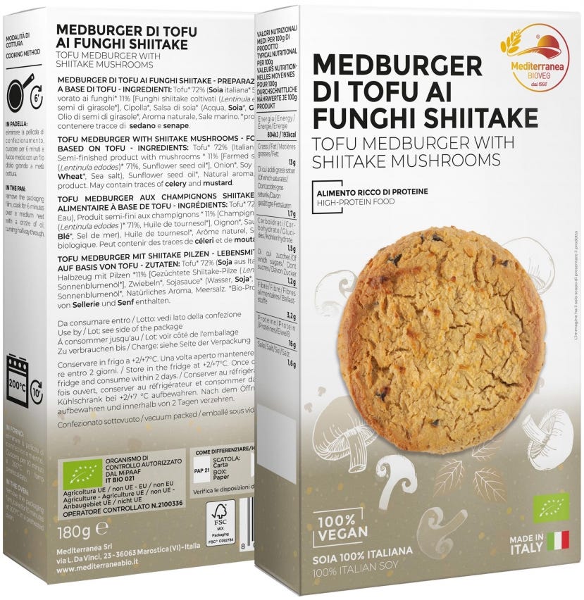 Medburger tofu shiitake
