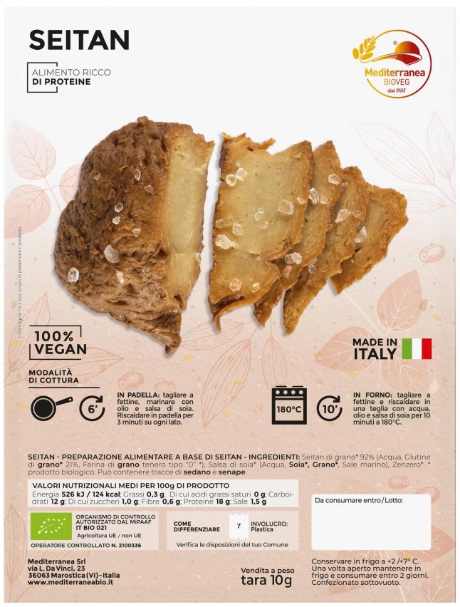 Seitan naturale