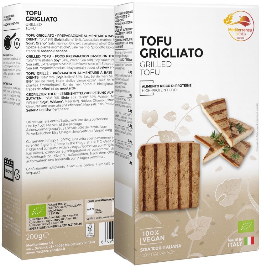 Tofu grigliato