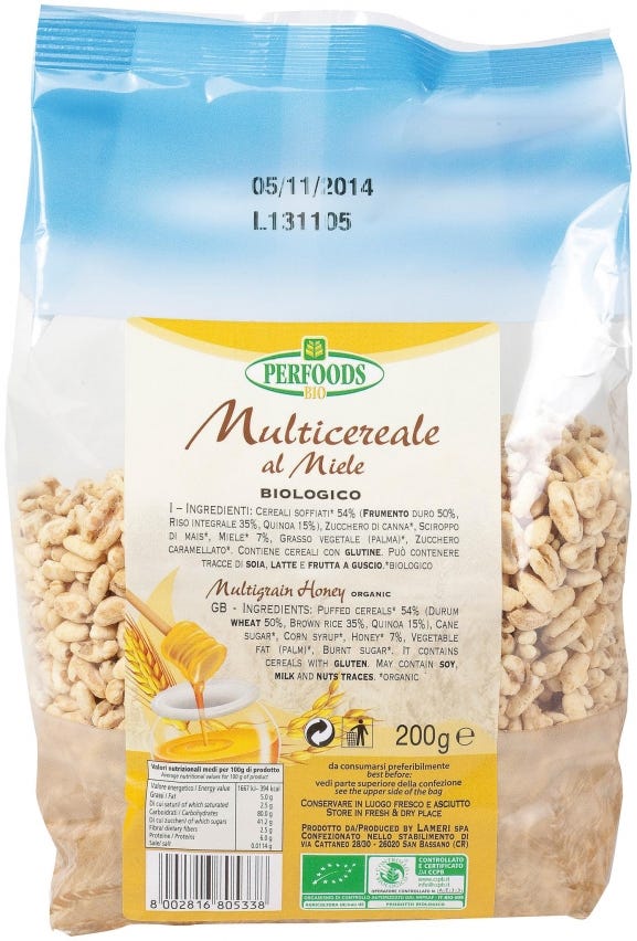 Multicereale soffiato al miele