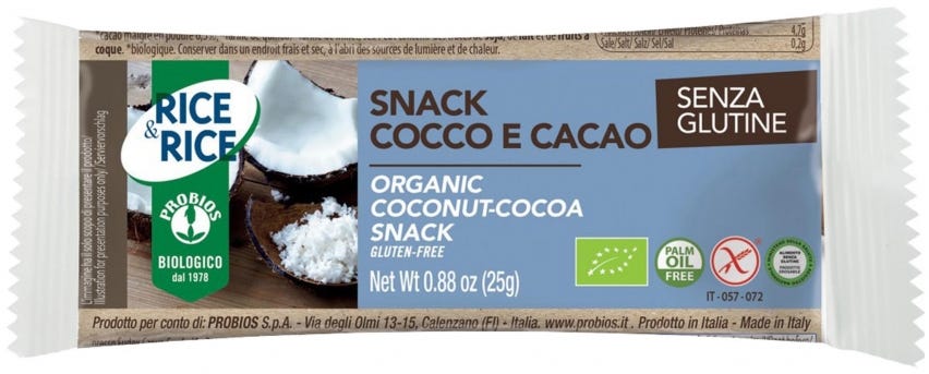 Snack cocco e cacao Rice & Rice