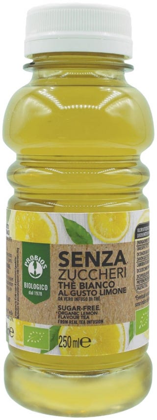 Tè bianco al limone senza zucchero