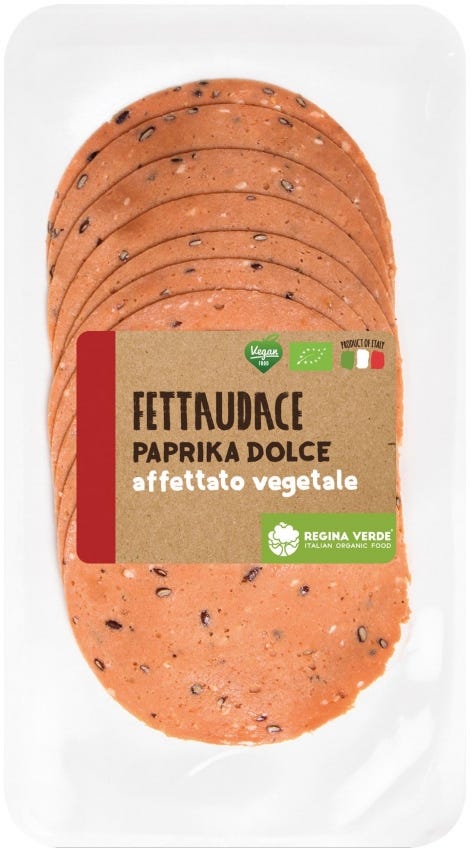 Fettaudace affettato vegetale con paprika