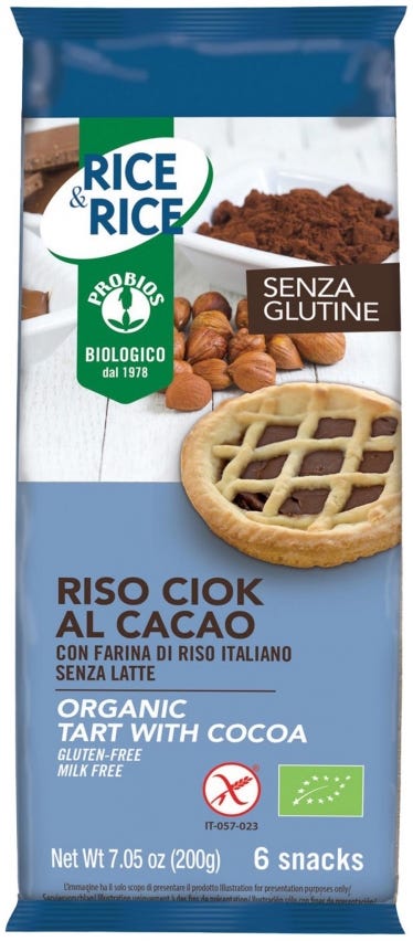 Crostatina di riso al cioccolato Rice & Rice