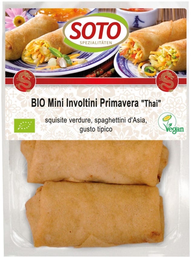 Mini involtini primavera Thai con verdure