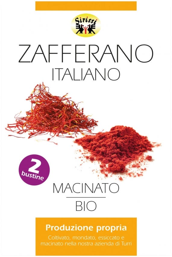 Zafferano italiano macinato