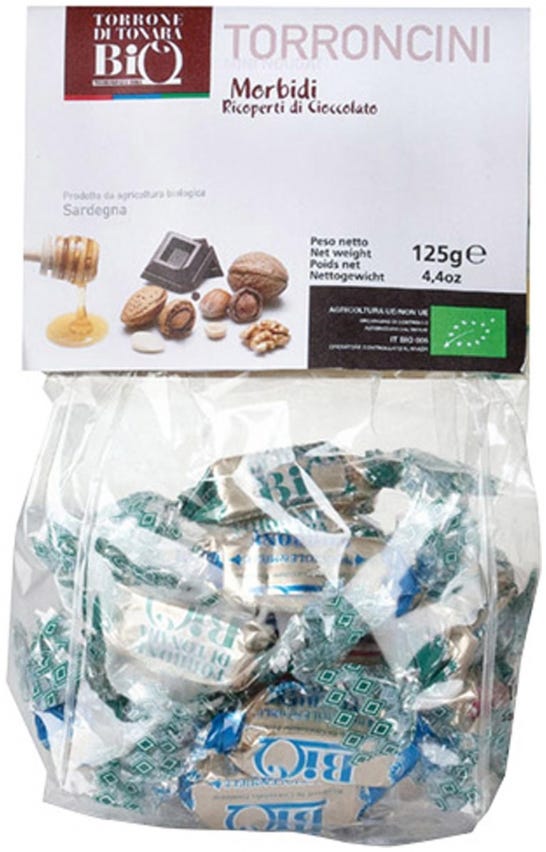 Torroncini morbidi ricoperti di cioccolato