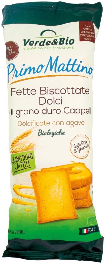 Fette biscottate dolci Primo Mattino di grano duro