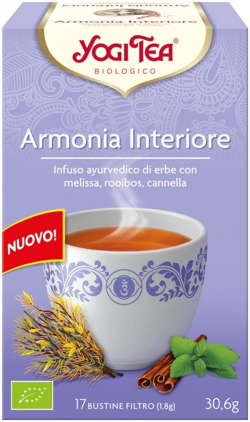 Tisana ayurvedica Armonia Interiore con melissa e roiboos