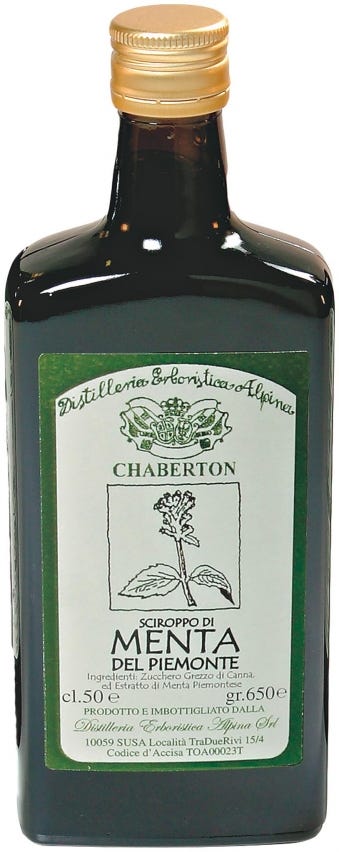 Sciroppo di menta del Piemonte