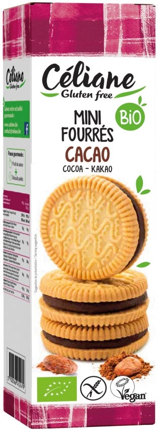 Biscotti farciti al cacao