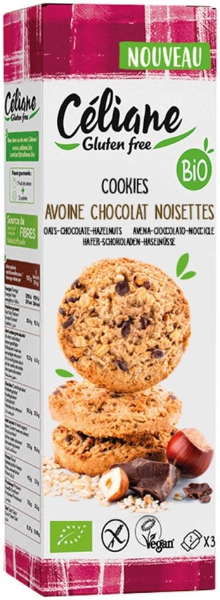 Cookies allavena con cioccolato e nocciole