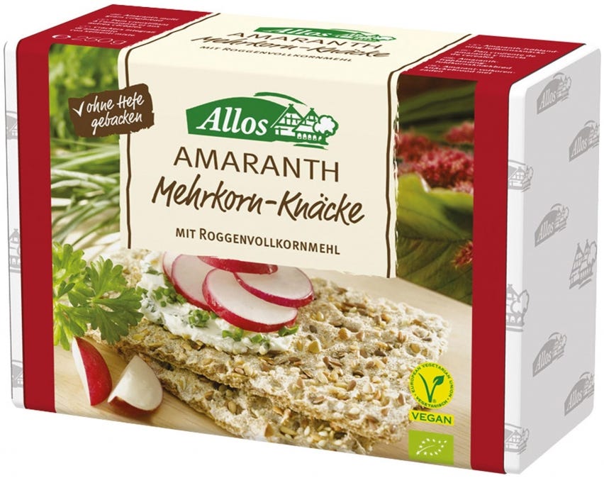 Crackers Amaranth Multi-Grain integrali con semi misti