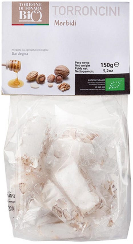 Torroncini morbidi con noci nocciole e mandorle