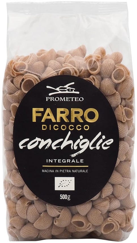 Conchiglie di farro dicocco integrale