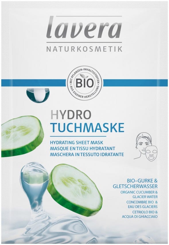 Maschera in tessuto idratante