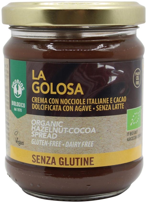 Crema spalmabile cacao e nocciole La Golosa