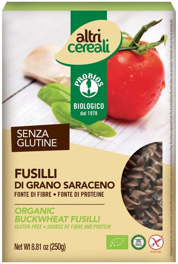 Fusilli di grano saraceno