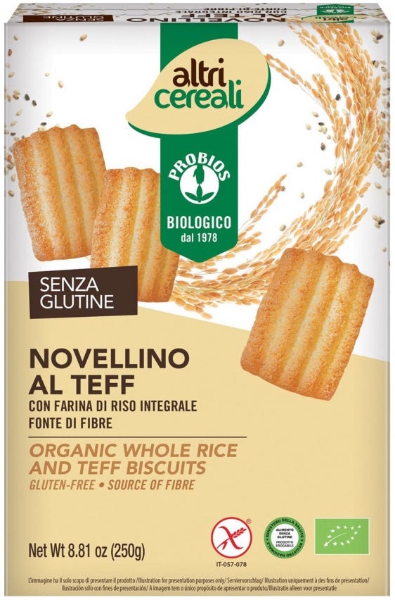 Novellino con farina di riso e teff
