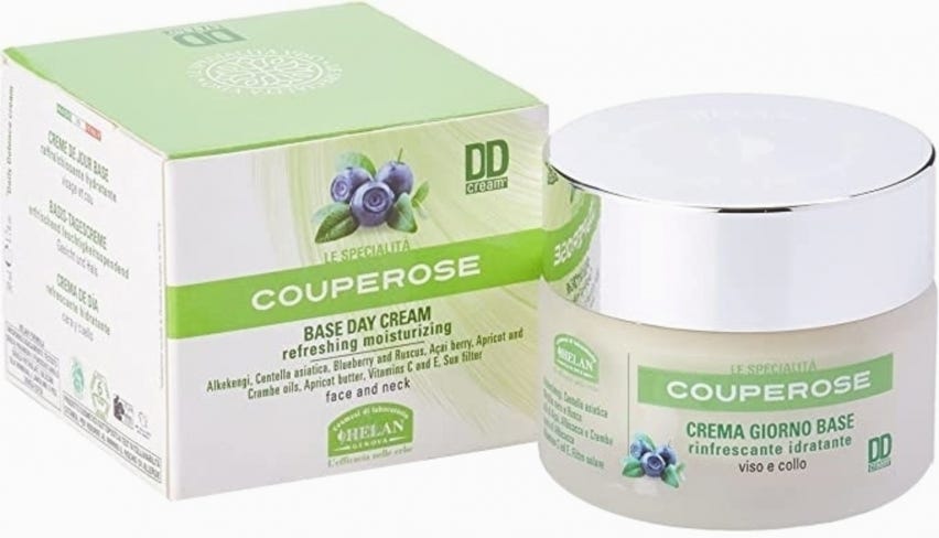 Crema giorno base rinfrescante e idratante Couperose