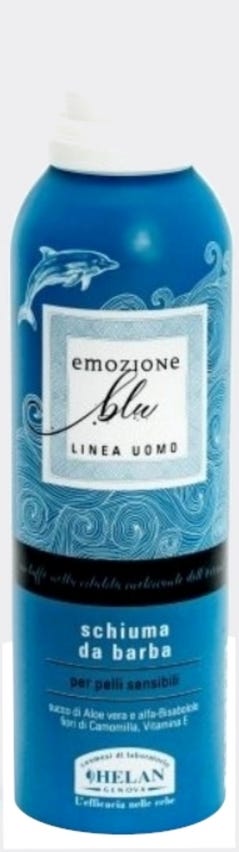 Schiuma da barba con aloe vera e camomilla Emozione Blu