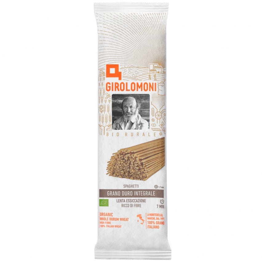 Spaghetti pasta di semola integrale di grano duro