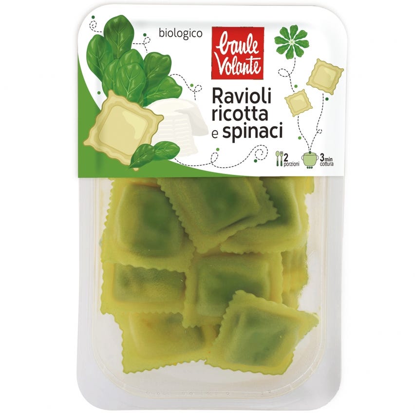 Ravioli di ricotta e spinaci