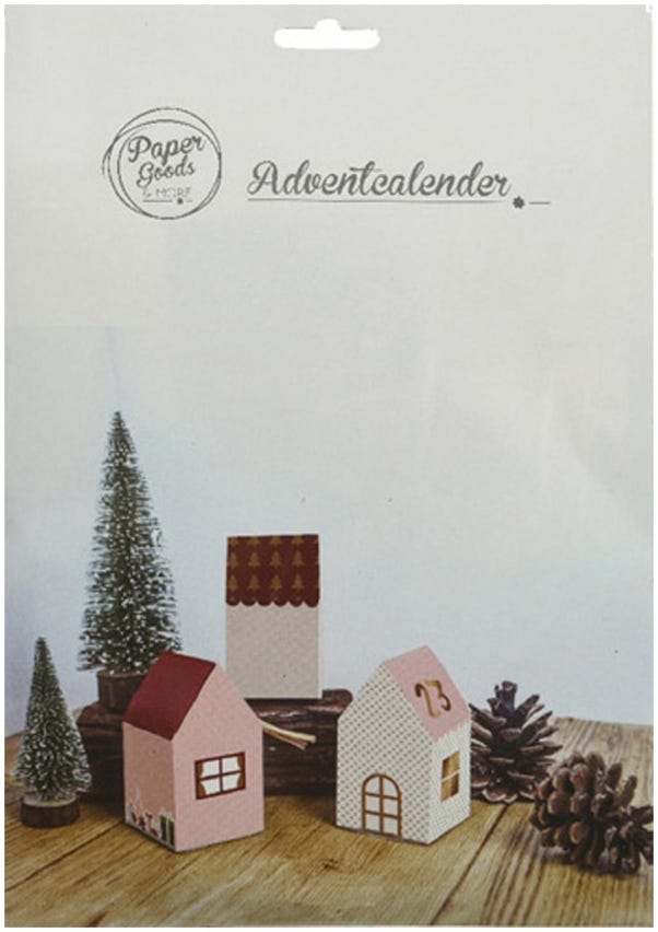 Calendario dell'Avvento rosso cassette