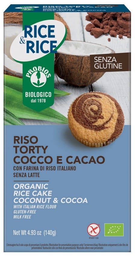 Riso torty cocco e cacao