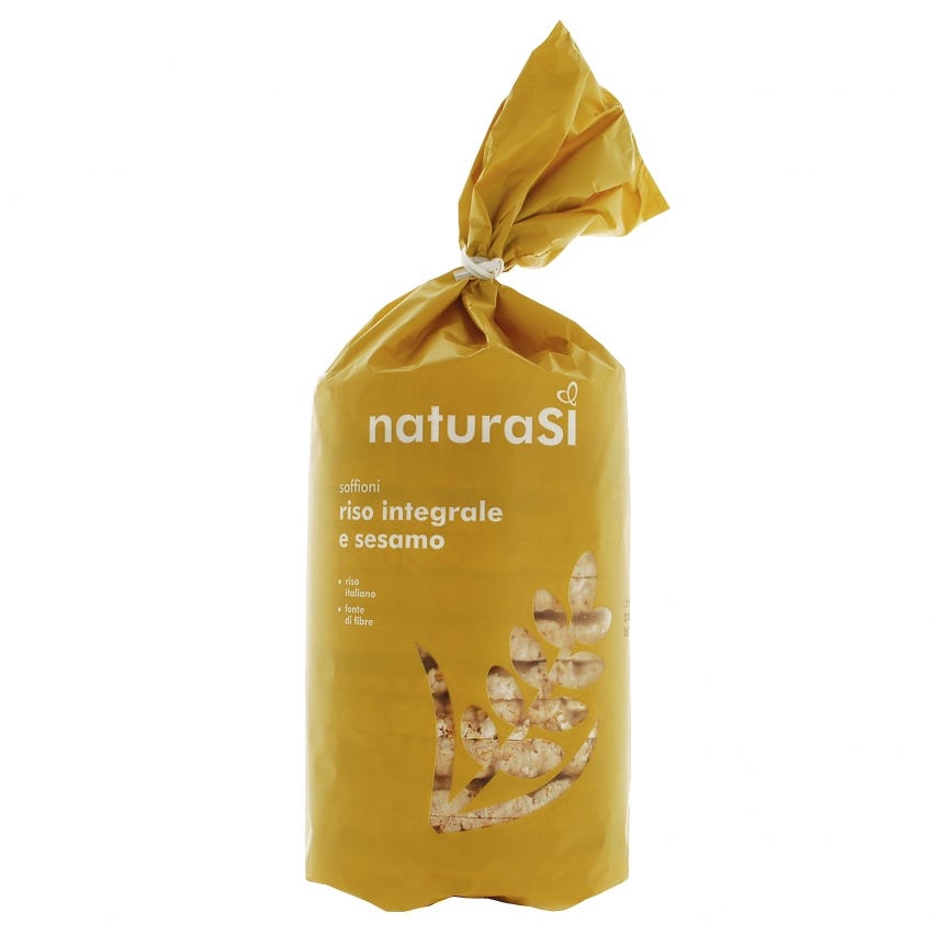 Soffioni di riso integrale e sesamo