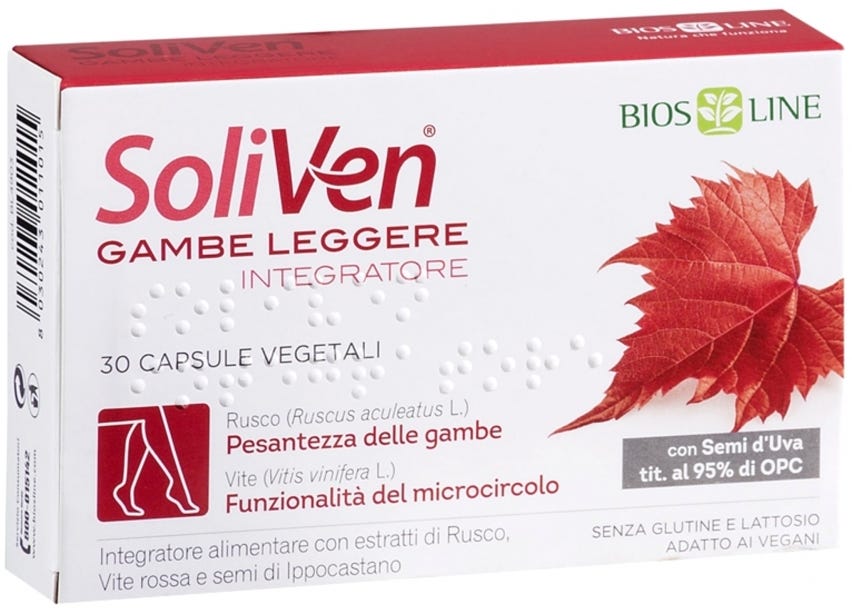 Soliven gambe leggere integratore alimentare