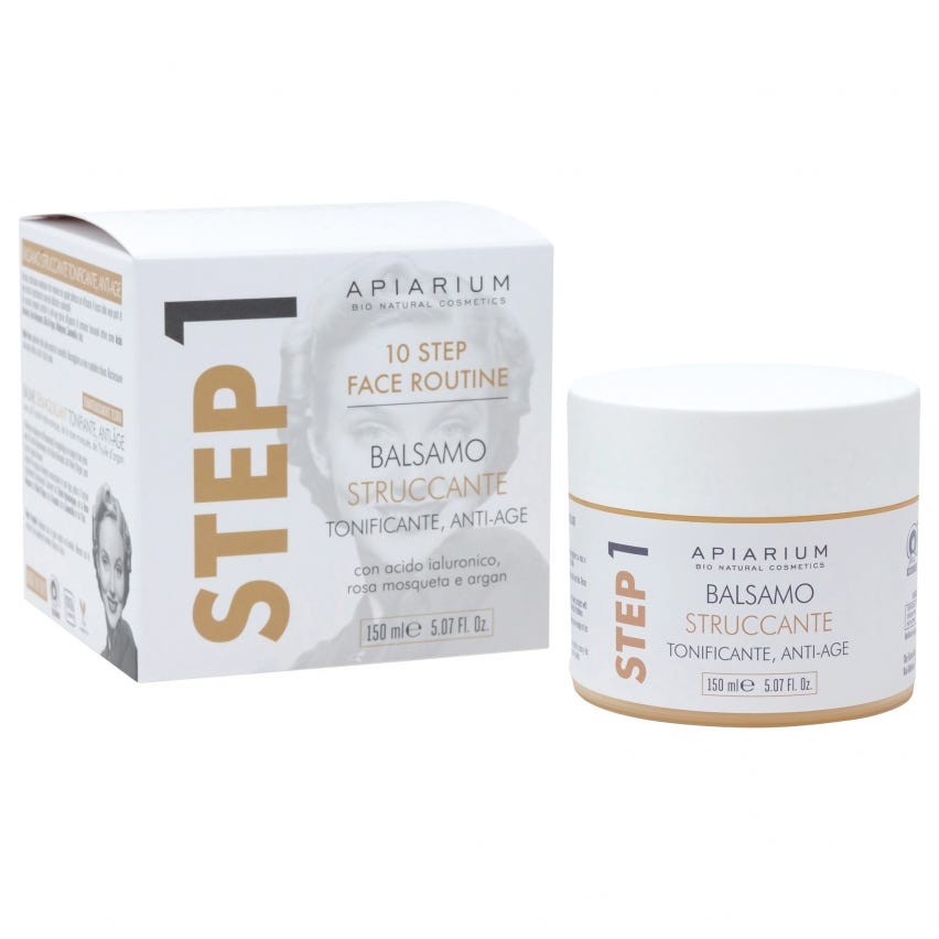 Balsamo struccante anti-age viso occhi con acido ialuronico