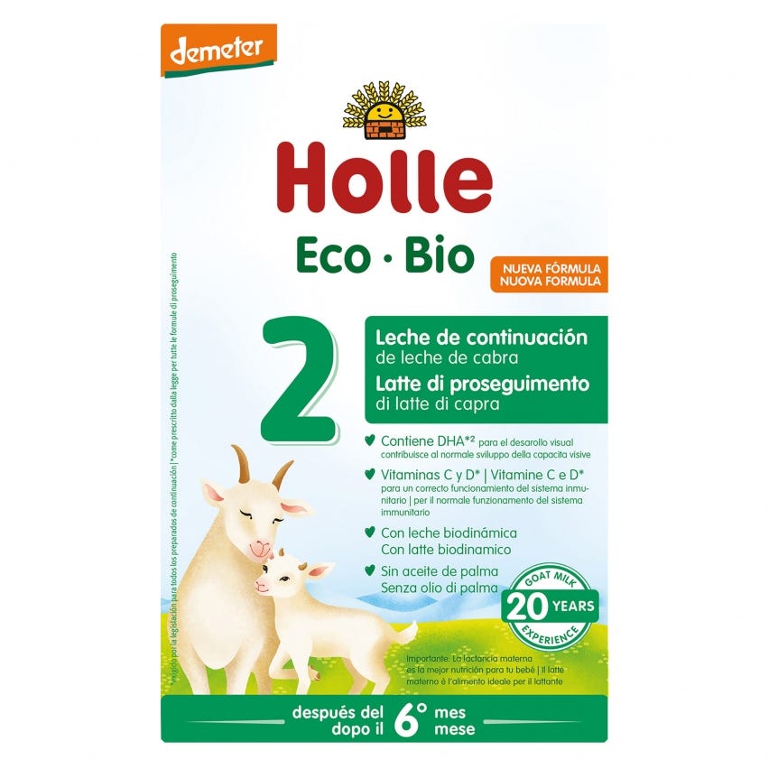 Latte di proseguimento 2 a base di latte di capra dopo il 6° mese