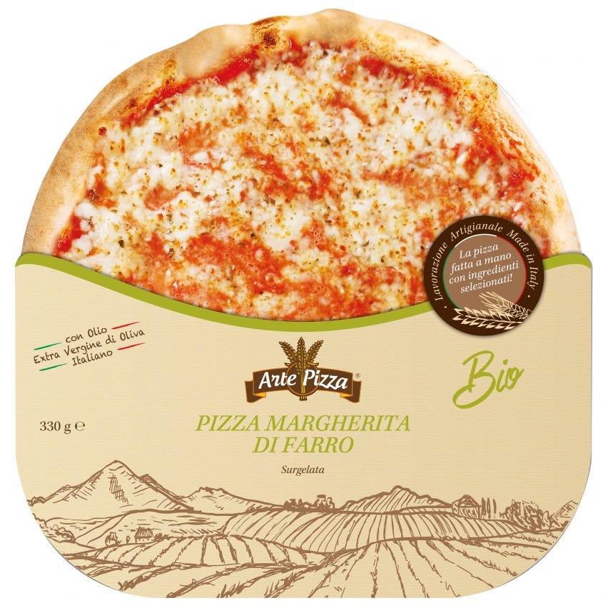 Pizza margherita di farro